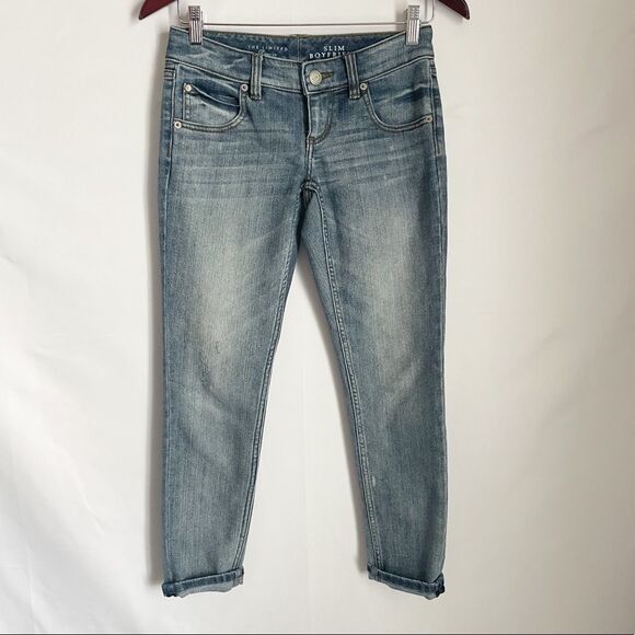 The Limited Slim Boyfriend Cropped Jeans Size 00 - Picture 1 of 6